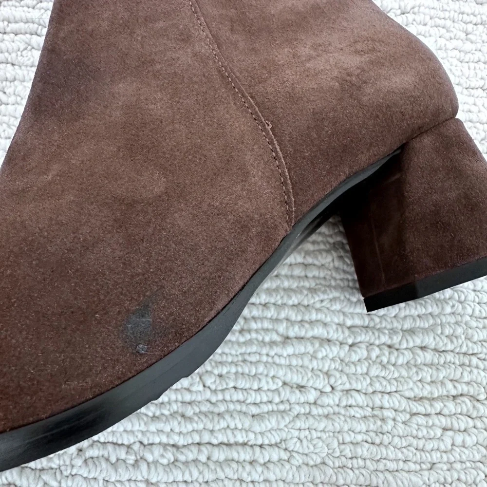 LA CANADIENNE NWOB Andrea Women’s 8.5 Chocolate Brown Boots Suede Autumnal Corp